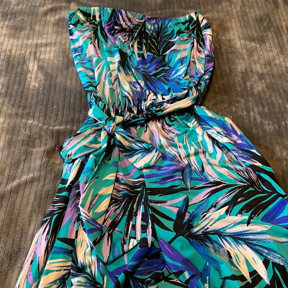 Floral Print Halter Jumpsuit